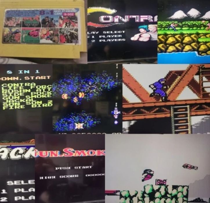 Gra gry pegasus -#84- 8 in 1-Contra -Gun Smoke