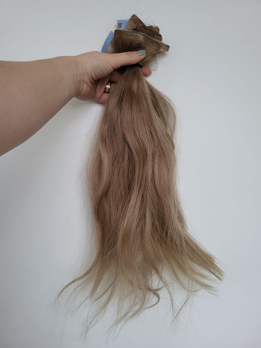 Włosy pasemka tape on