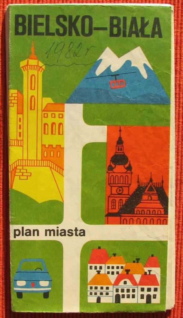 Plan Bielska-Białej archiwalny 1982 r