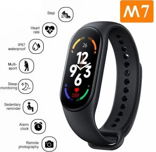 Фітнес браслет Smart Band М7 Крокомір , Пульс