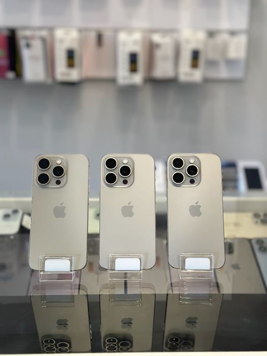 NOWY iPhone 15 PRO 128 GB Natural Titanium 100% bateria • GWARANCJA •