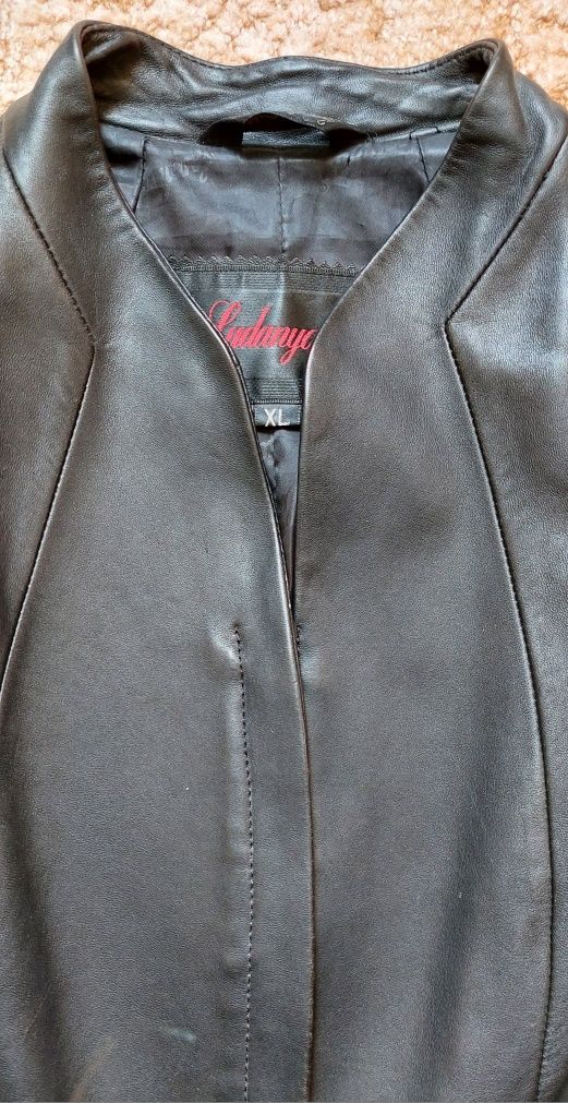 Жіночий шкіряний піджак куртка Пиджак кожаный M L