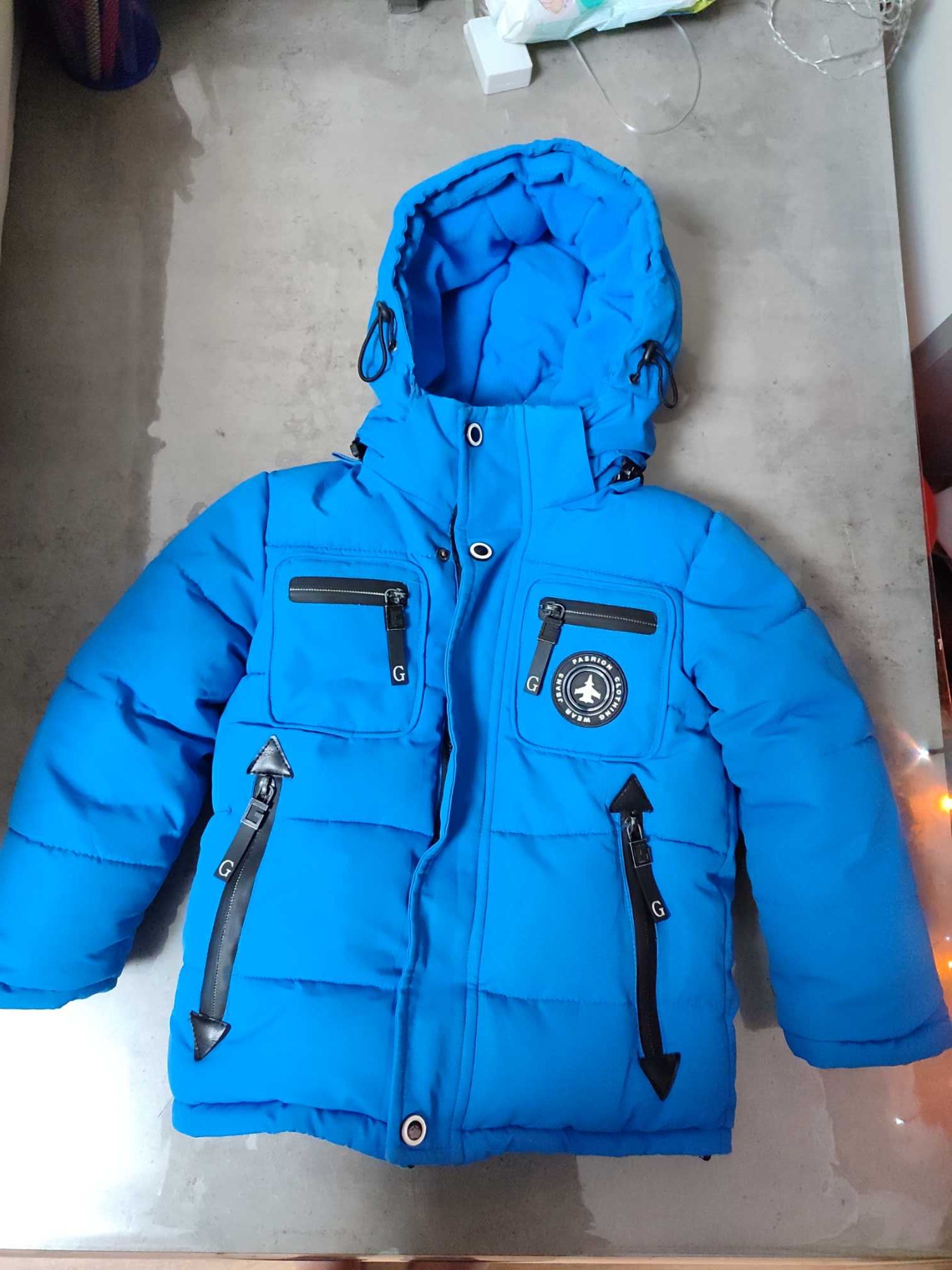 Зимова куртка для хлопчика 2-3-4 роки, зимові шапки