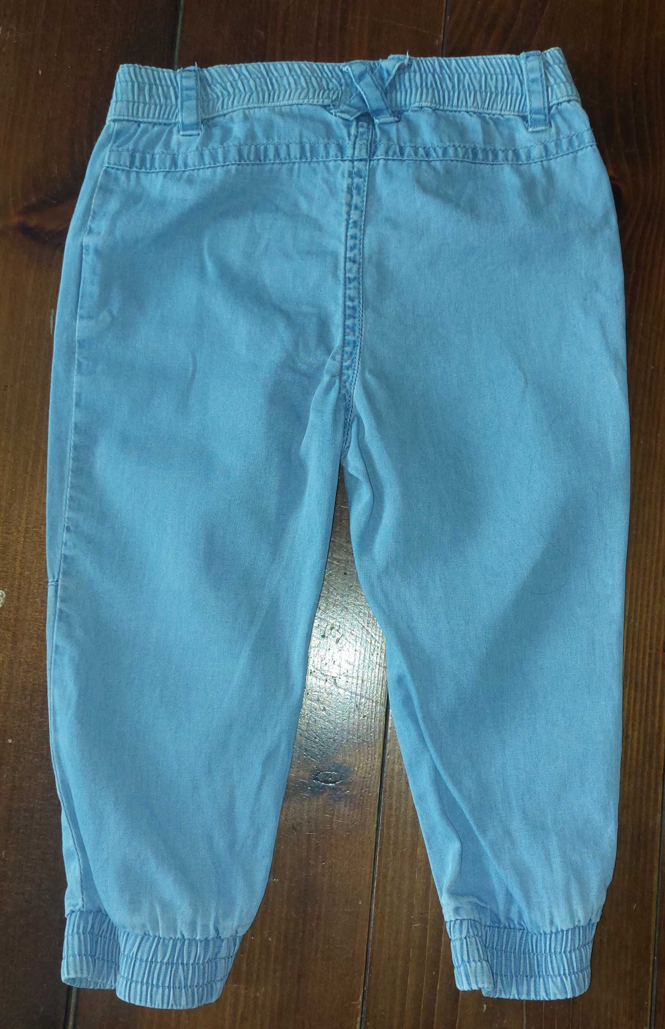 Cool Club, Spodnie materiałowe dziewczęce, niebieskie, rozmiar 80