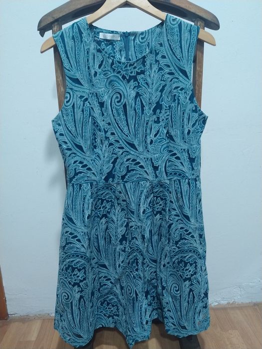 Vestido renda azul Promod tamanho 42