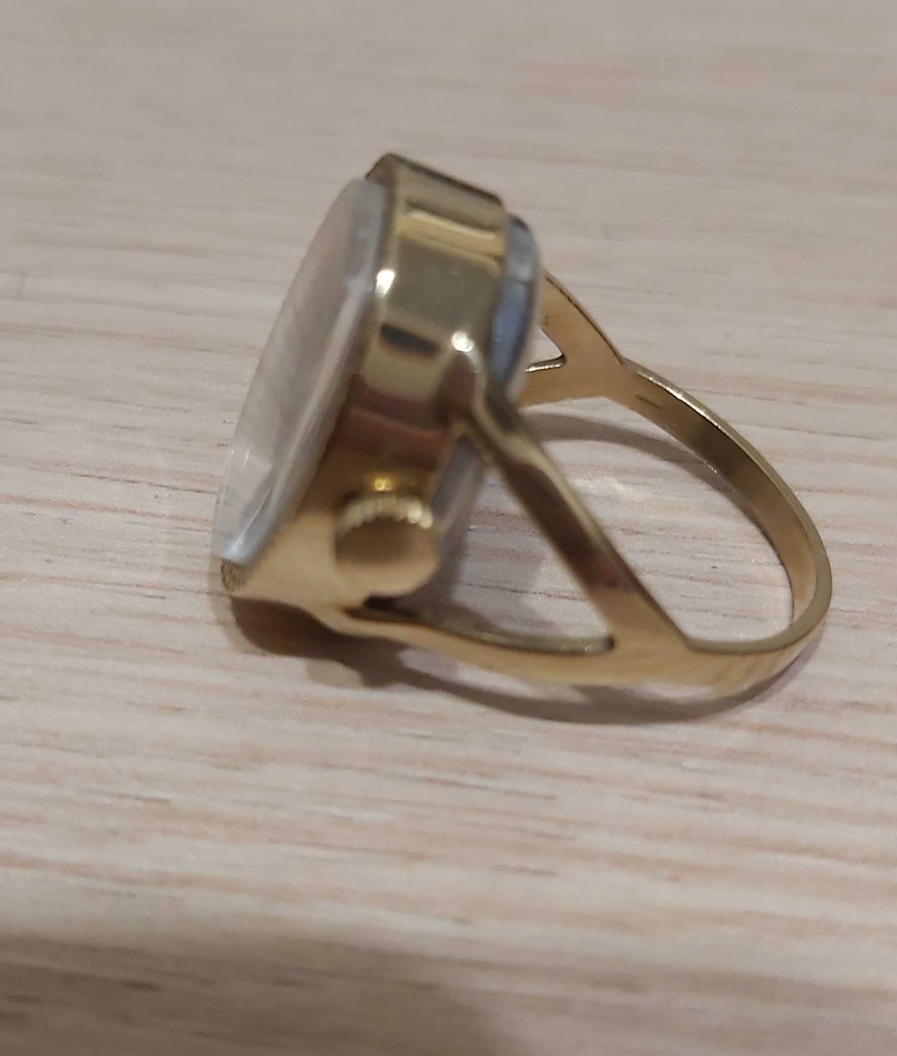 Часы перстень Чайка СССР винтаж 17 механические кольцо бу