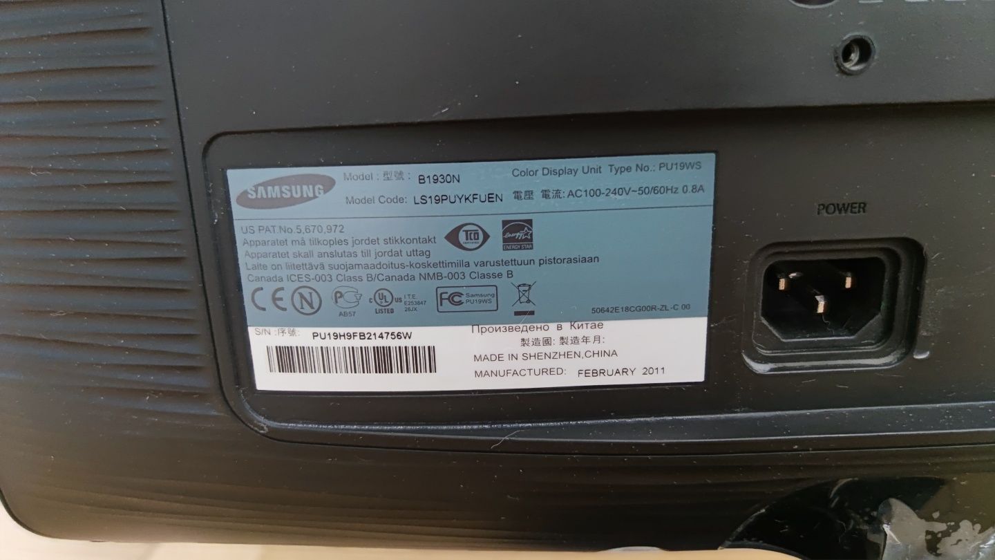Monitor Samsung B1930N