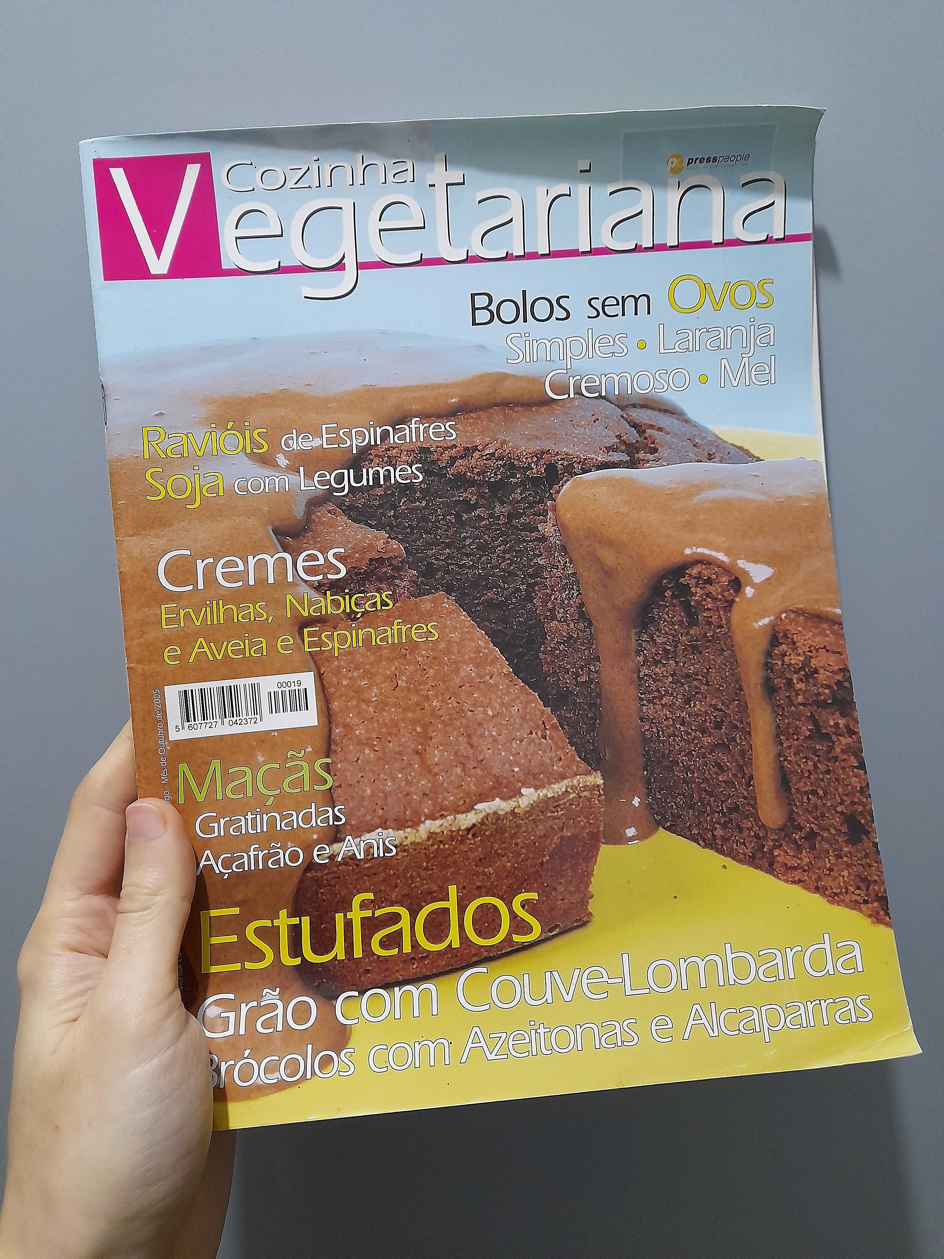 Duas revistas de receitas vegetarianas
