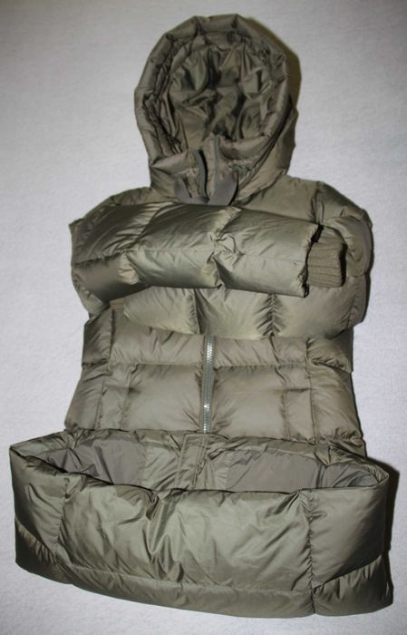 Marc O'Polo Płaszcz Puchowy Pikowany z Kapturem Damski Oliwka