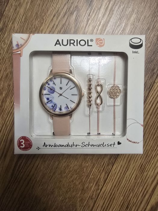 Zegarek Auriol z bransoletkami biżuteria zestaw