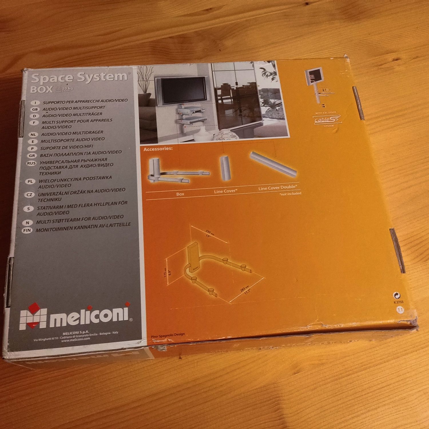 Uchwyt ścienny Meliconi Space System Box – nowy