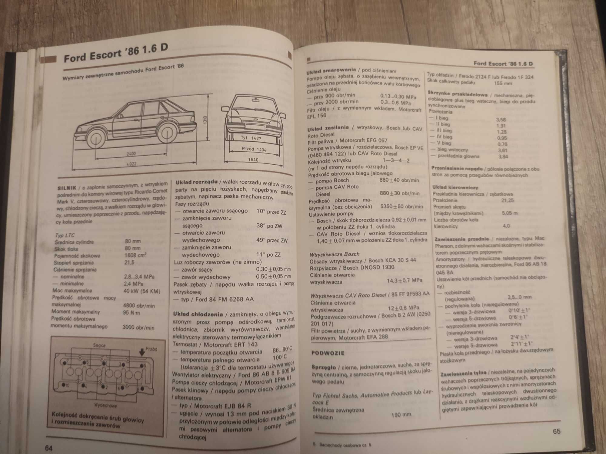 Samochody Osobowe cz.5. Opisy Tech. i Dane Regulacyjne K.Wiśniewski