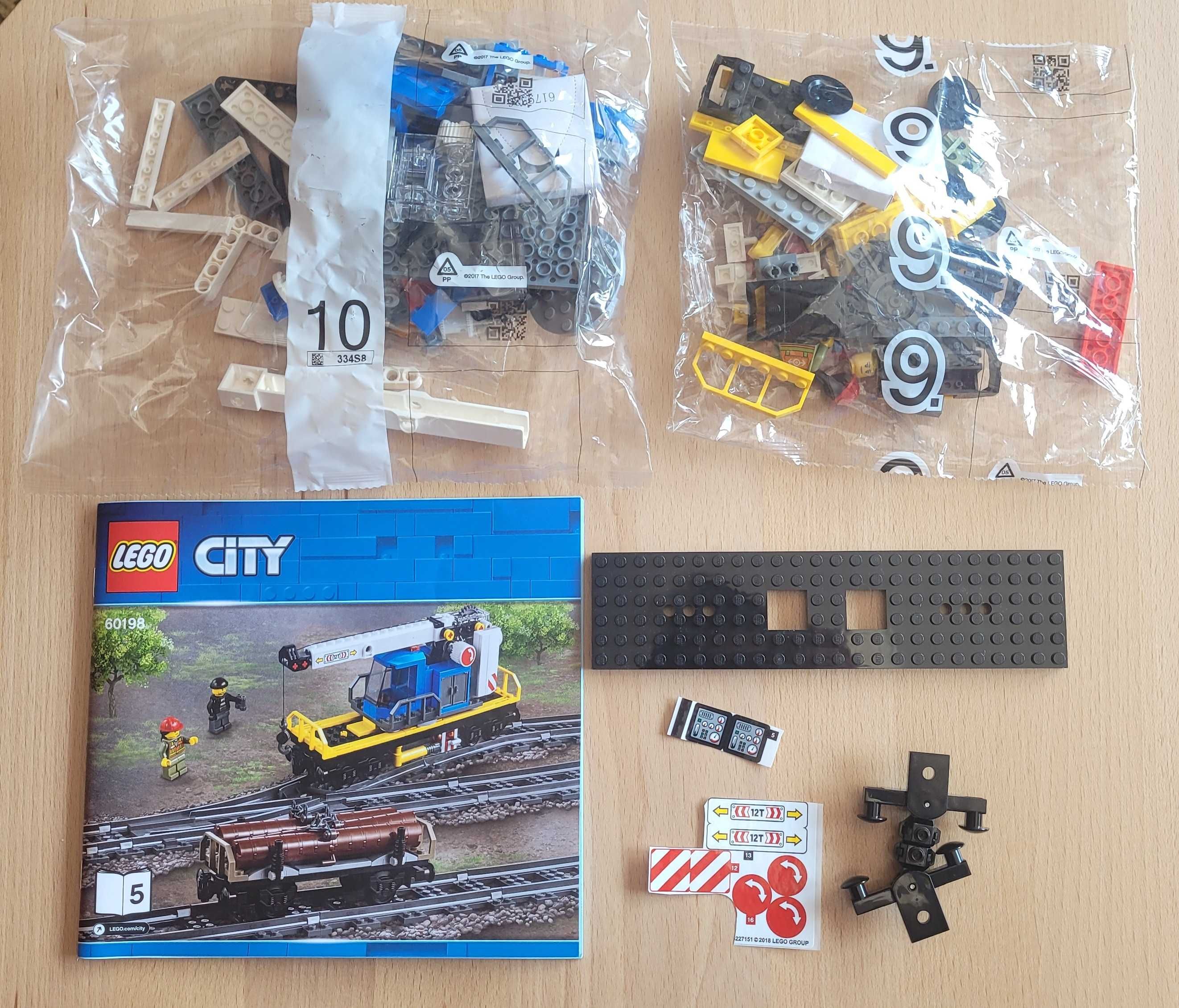 Lego 60198 City Nowy Wagon Towarowy z dźwigiem 60052,60336,60335,60098