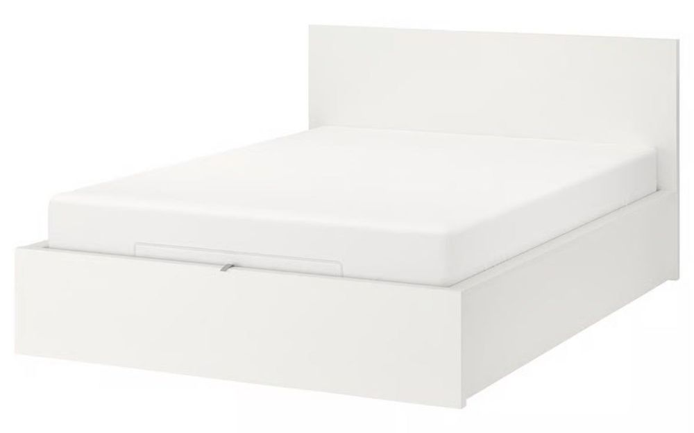 MALM łóżko z pojemnikiem 140x200 białe