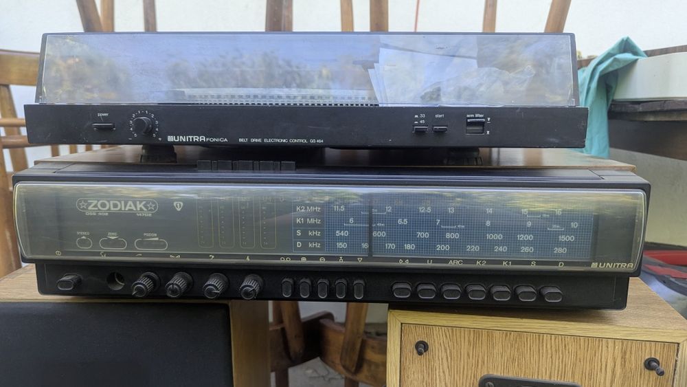 Unitra zodiak dss 02, kolumny unitra zg 10/4, gramofon unitra gs 464