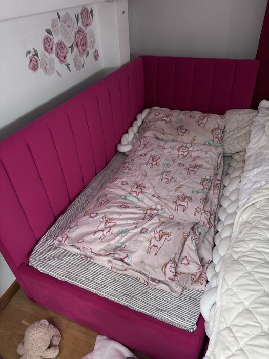 Дитяче спальне ліжко для дівчинки 160см.
