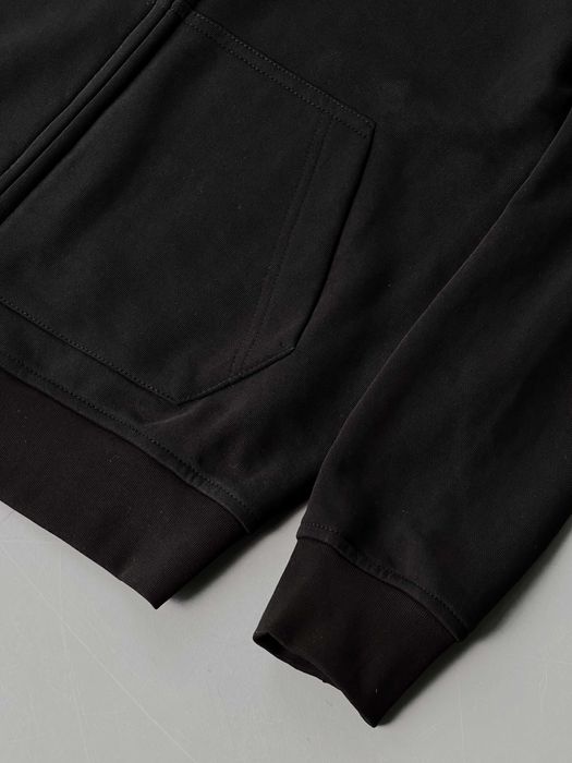 Чорне зіп-худі Stone Island базова зипка стон айленд