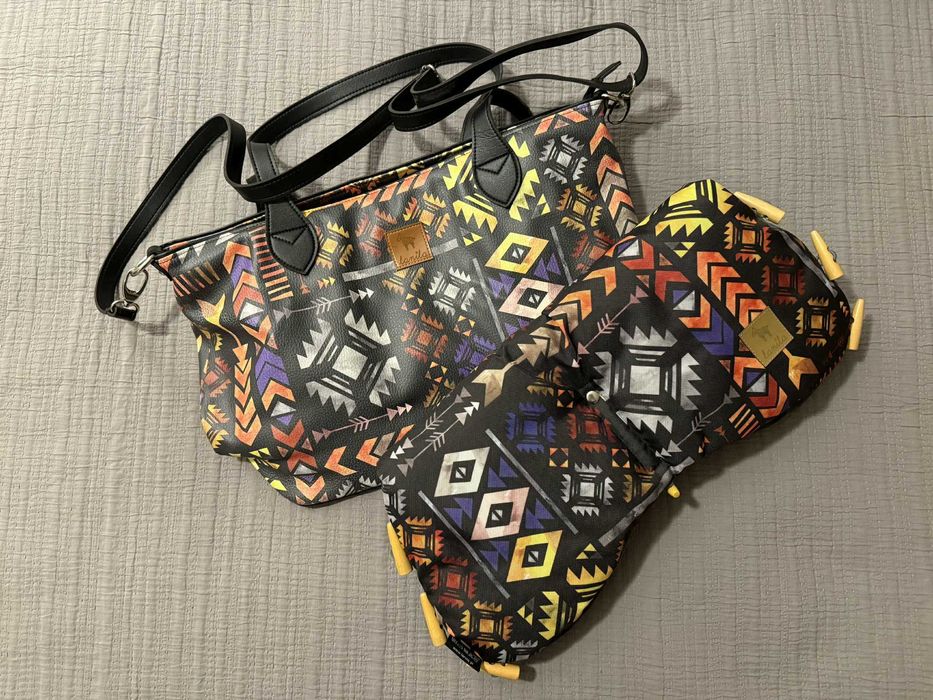 Lanila Boho zestaw do wózka / torba do wózka oraz mufka do wózka