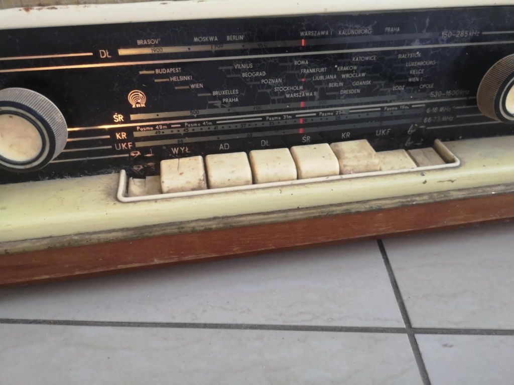Stare Radio lampowe Światowid 3201