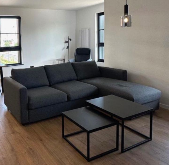 VIMLE
3-os sofa rozkładana z szezlongiem, Hallarp szary