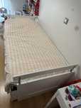 Cama indiv/dupla Agotnes cor branca 80x200cm + 2 colchões
