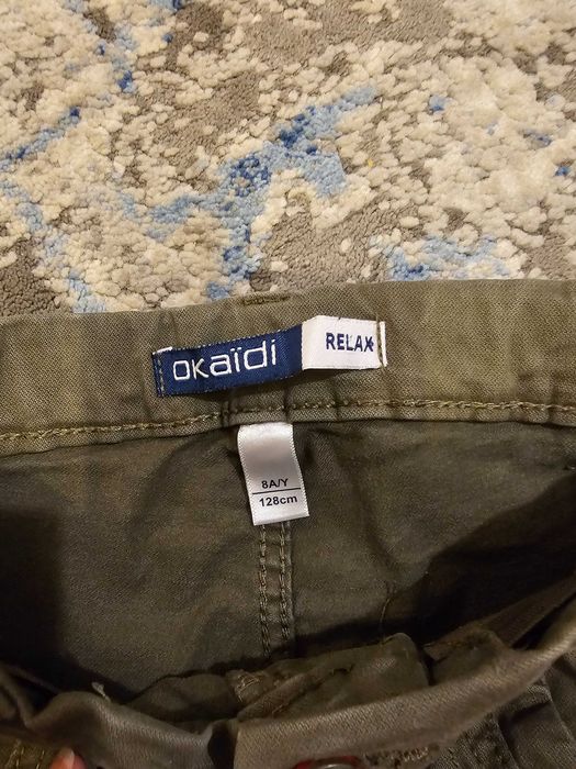 Spodnie chłopięce OKAIDI. Bojówki.  8 lat. 128 cm