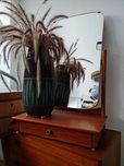Toaletka tekowa z lustrem, Szwecja lata 60,Mid-century,vintage design