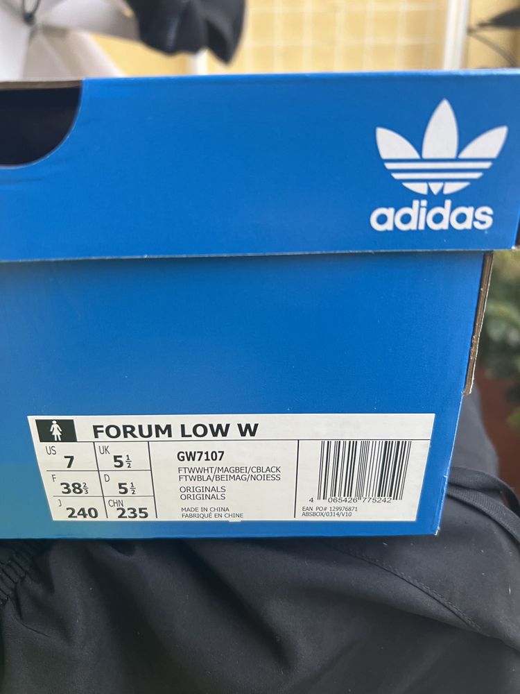 Buty Adidas Forum Low 38 2/3 Beige White Nowe Białobeżowe 38,5 38.5