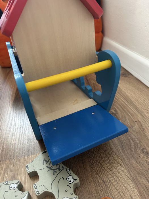 Drewnana Arka Noego Playtive sorter z figurkami zwierzęta Noe