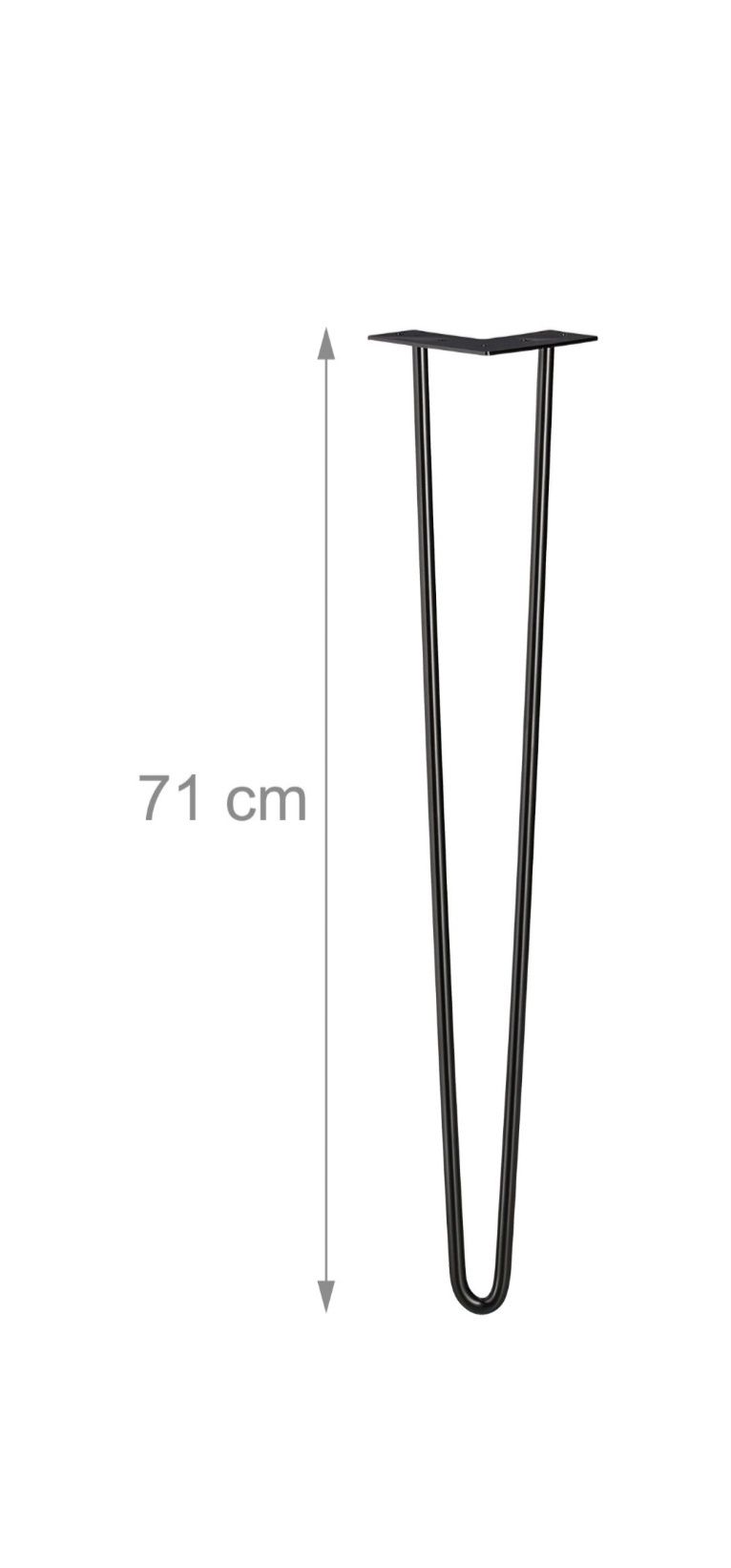 Nogi nóżki do stołu szafki hairpin 4szt 71cm