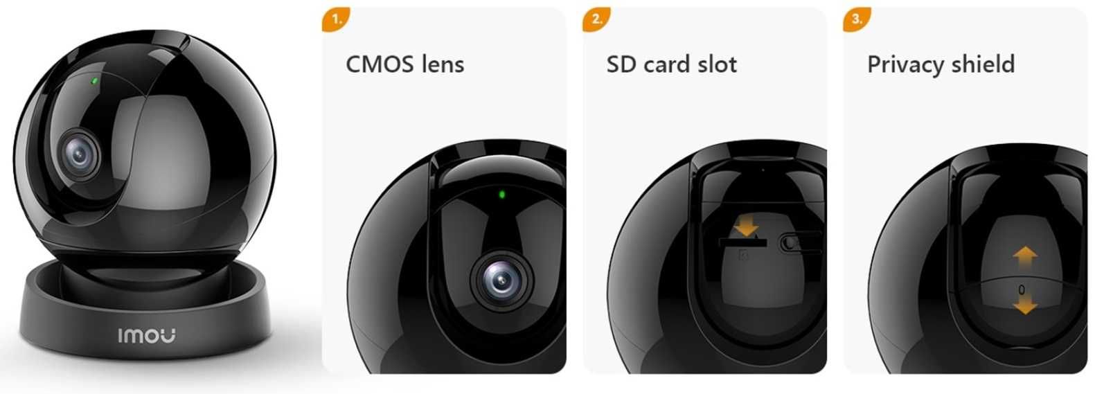 Поворотная WI-FI камера Imou REX 3D 5мп (IPC-GS2DP-5K0W)