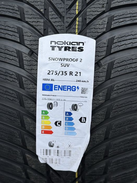 Топова шина‼️Nokian Snowproof 2 SUV 103V 275/35 r21 Нова‼️