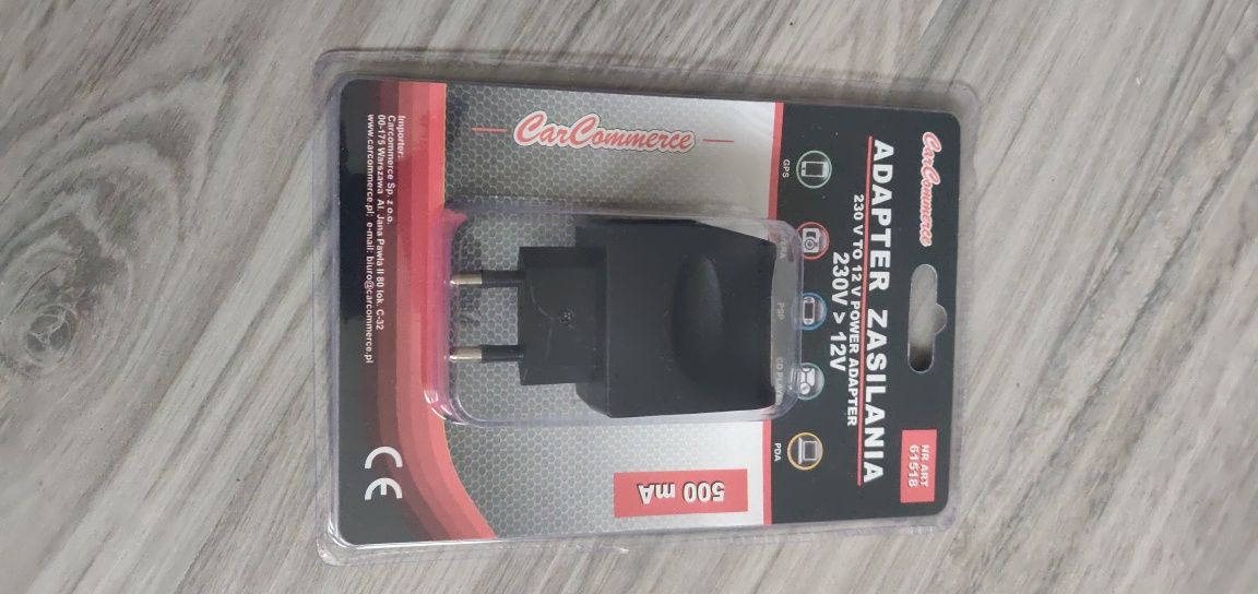 Zasilacz przejściówka z 230V na 12V gniazdo zapalniczki nowy