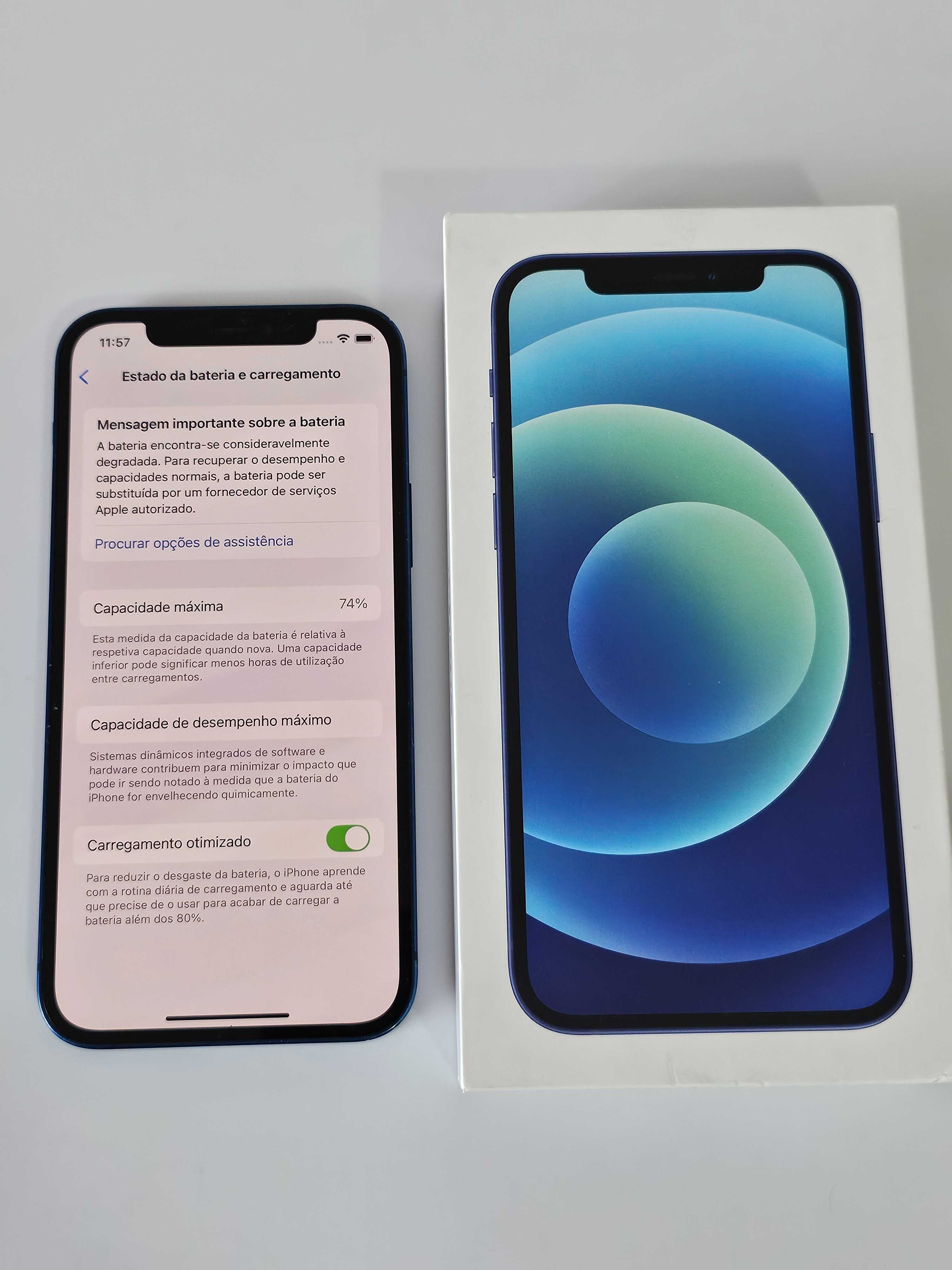 Iphone 12 128GB . Bateria 74%. Muito bom estado