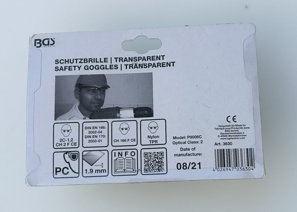 Okulary ochronne BGS 3630

z ochroną UV

sportowy wygląd


optymalne d