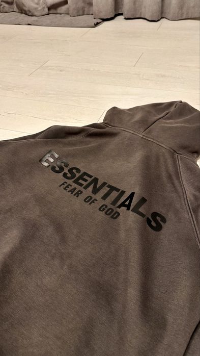 Худі ESSENTIALS Fear Of God opium drip худи кофта зипка зип эссеншиал
