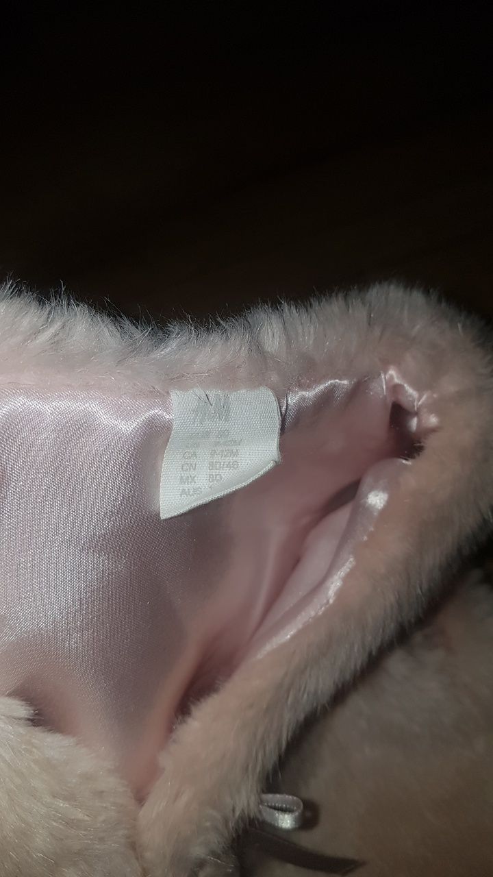 Futerko kamizelka h&m róż r. 80