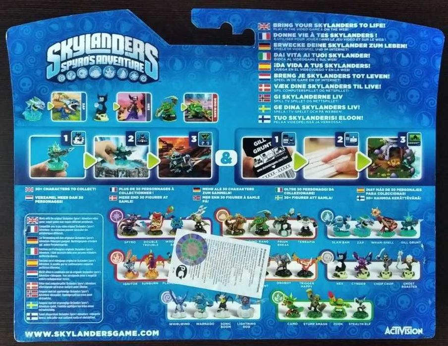 Фигурки Skylanders 3шт комплект Zap + Hex + Dino Rang новые
