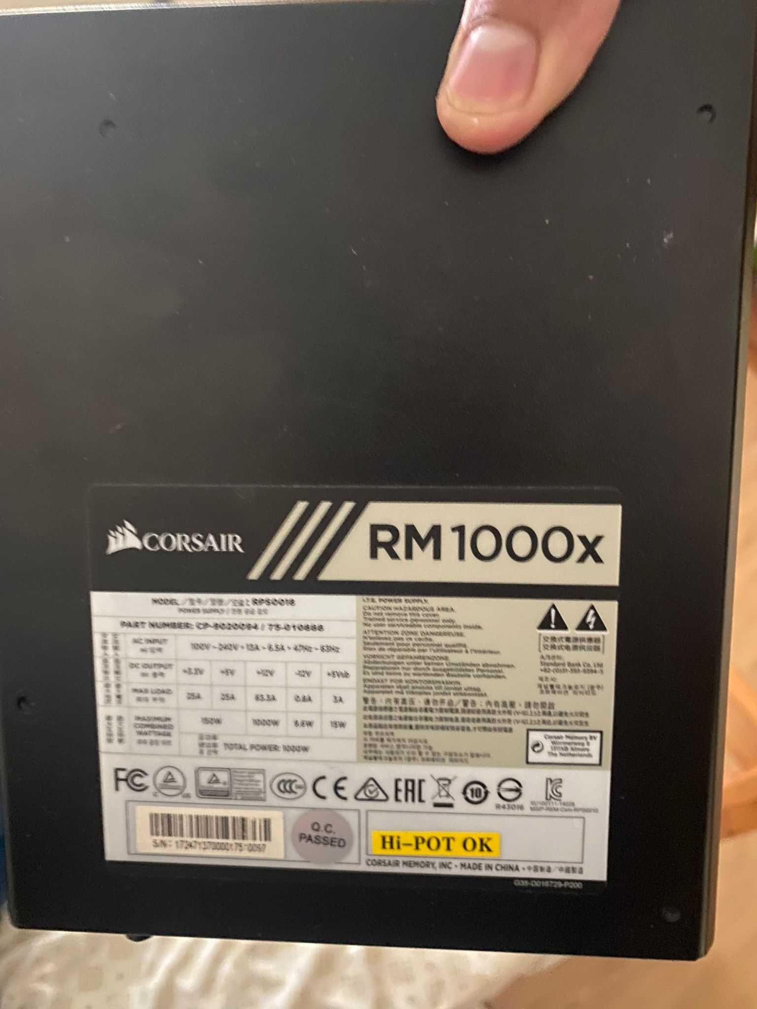 Fonte Corsair rm1000x