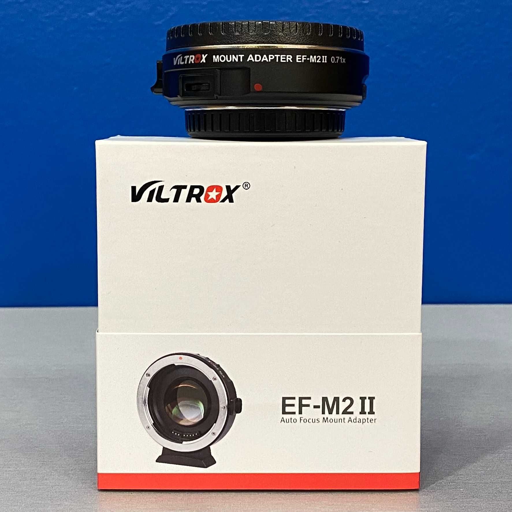 Adapt. AF Viltrox EF-M2 II 0.71x Speedbooster (Canon EF -MFT) - NOVO