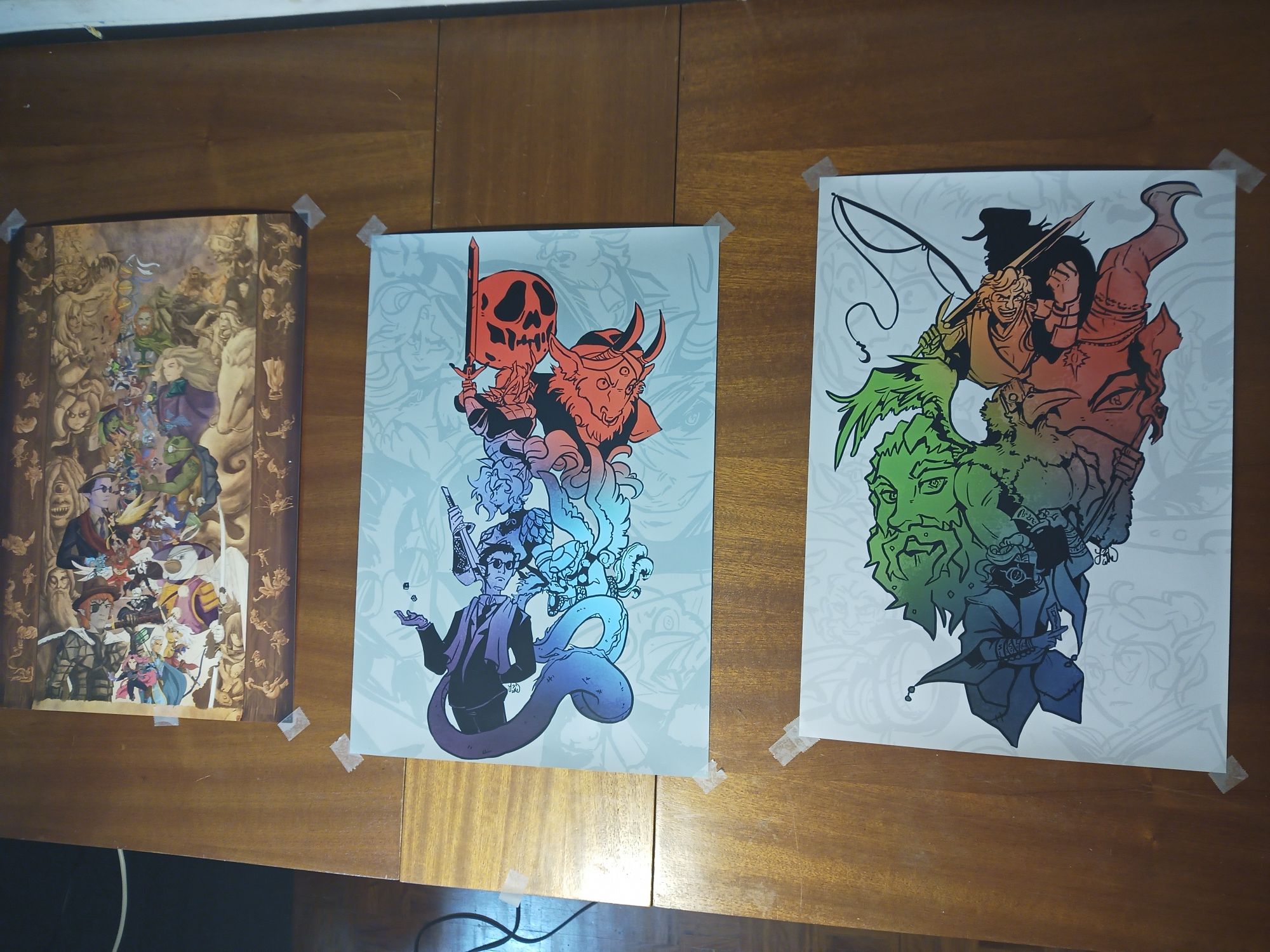 12 Pôsters/ Prints - Heróis DnD