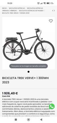 Bicicleta Elétrica Trek+Bateria Bosh