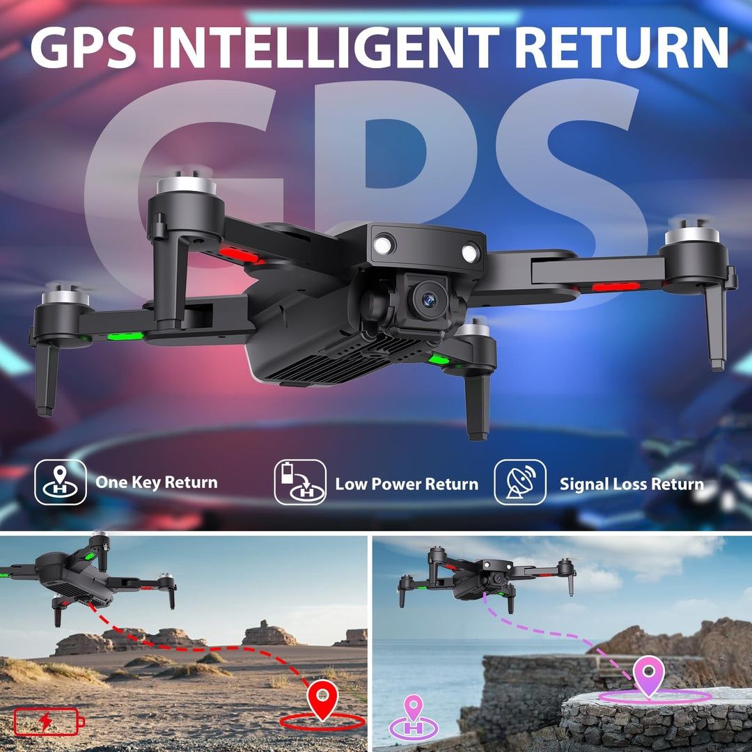 Drone GPS com câmera para adultos Drone com câmera HD 4K com motor sem