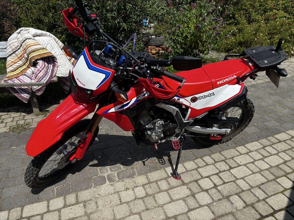 Honda crf300l 2022, wydech arrow, dodatki i duży zbiornik paliwa