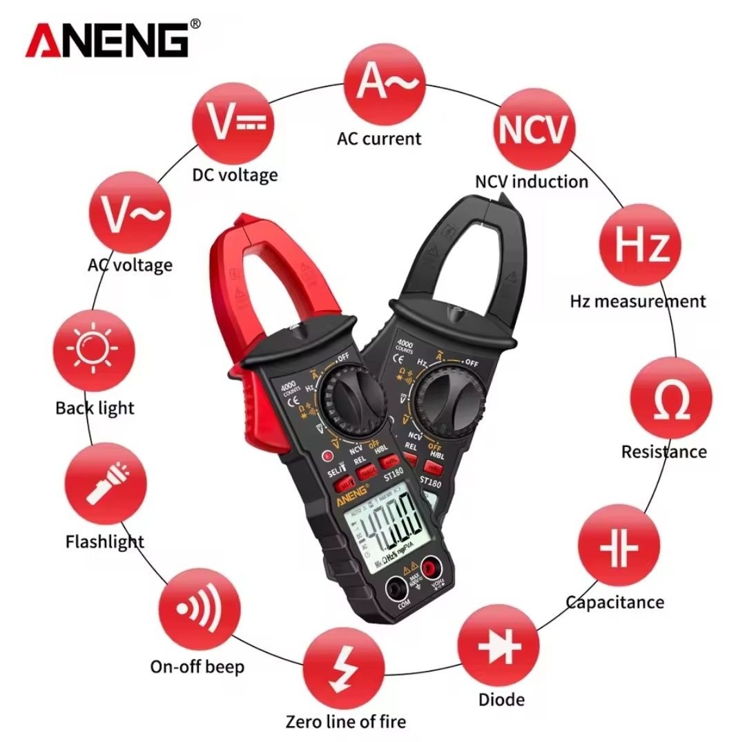 Мультиметр Токовые клещи AC Aneng ST180