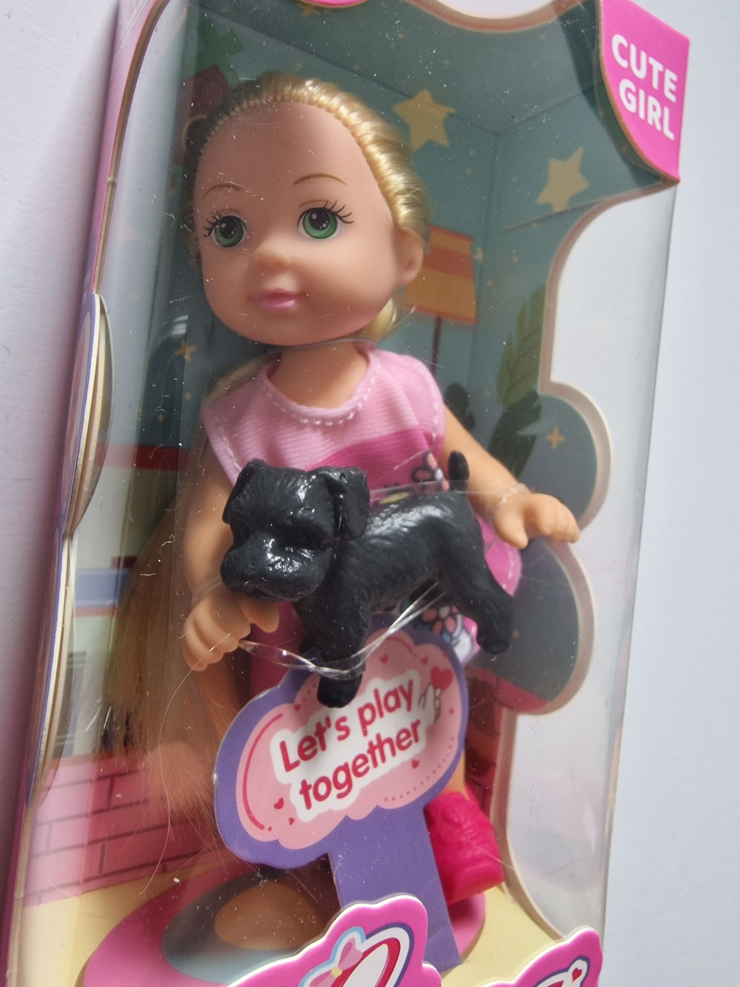 Lalka laleczka zabawka z Pieskiem