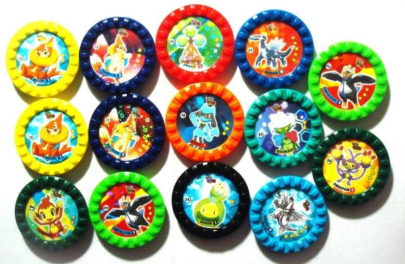 14 Tazos Pokemon antigos