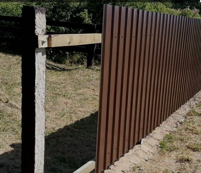 Столбы для забора в наличии