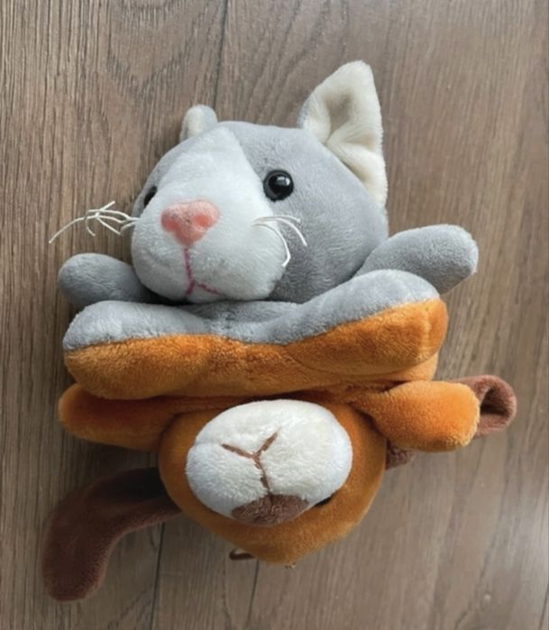 Dwustronna maskotka kot/pies