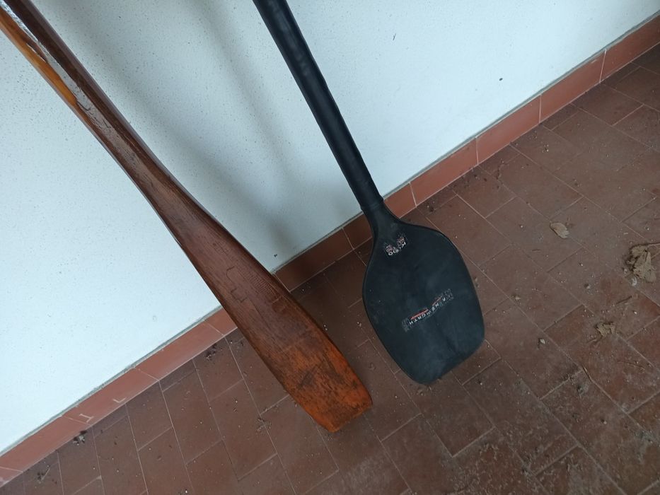 Remos / batente reboque/ bússola navegação